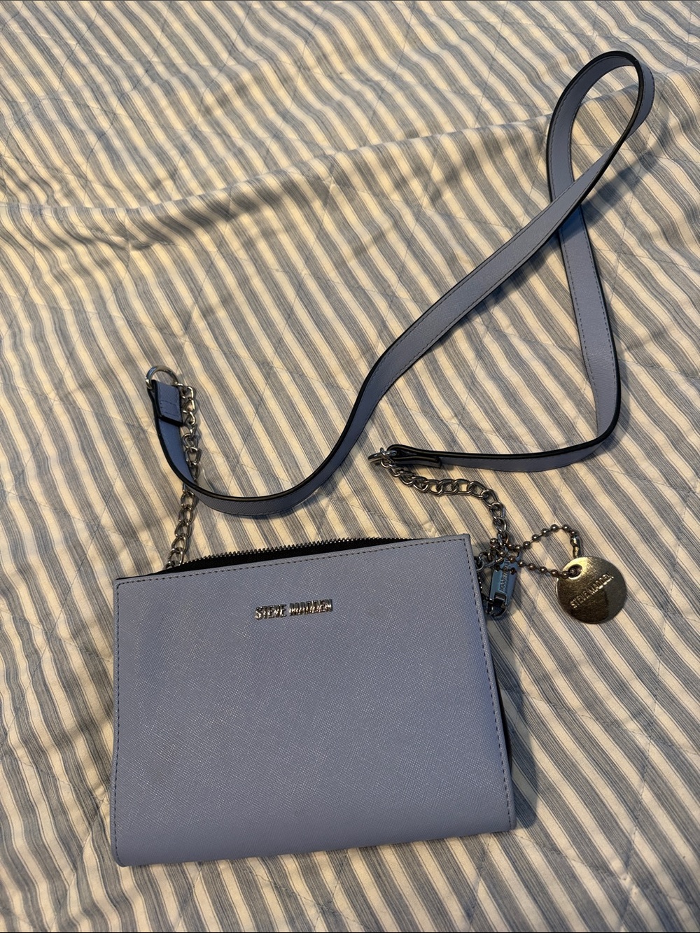 Steve Madden cross body purse light blue
